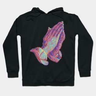 Praying 16bit - Pixel Art Commodore64 Hoodie